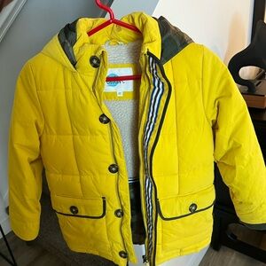 Boden Yellow Kids Coat 8-9Y